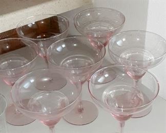 Vintage martini glasses set
