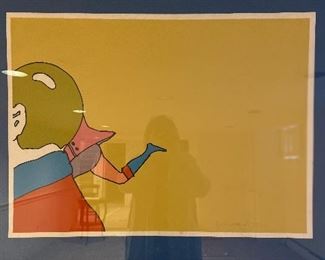 Peter Max. "Splitting"  1972. Silkscreen