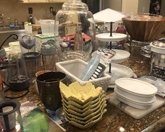 Kitchen items for prepping, cooking and decorating