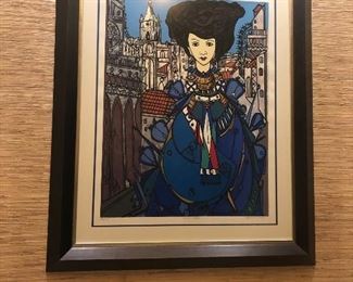 Mijares signed and numbered  lithograph