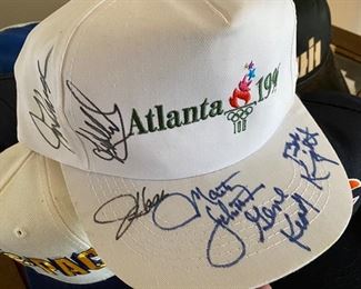 Atlanta Olympics 1996 signed cap. Signed by Bobby Knight and Gene Keady.