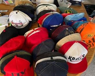 Wide assortment of hats