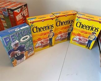 Cereal boxes including Peyton Manning