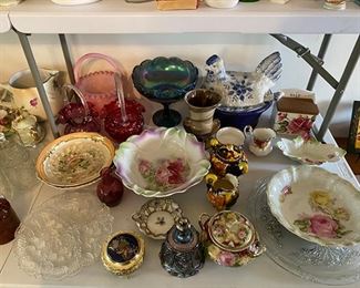 assorted glassware and dishes