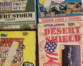 Desert storm trading cards