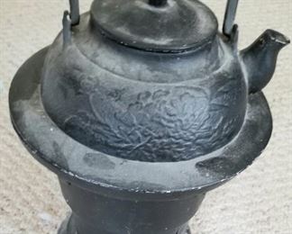 Cast iron tea kettle