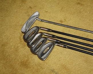 Titlist Irons 822 OS 4,6,7, & P - $75, Taylormad $25, Ping Zing 2 Putter - $60. 