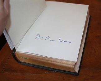 Franklin Library - signed book - "All the Kings Men" Robert Penn Warren - Set of 10 signed books sold as lot of 10 - all 10 signed books $300