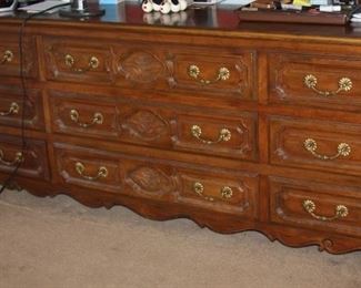 Baker Furniture French Louis XV Cherry wood Dresser - $950