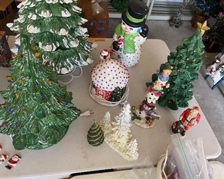 Vintage ceramic Christmas trees 