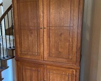 Mission style armoire 