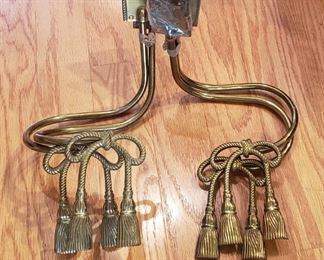 Brass Curtain Tie Backs