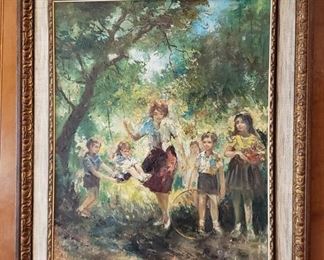 Eugene Guyard Original Oil On Canvas