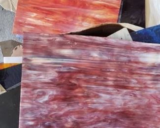slag glass sheets, stained glass