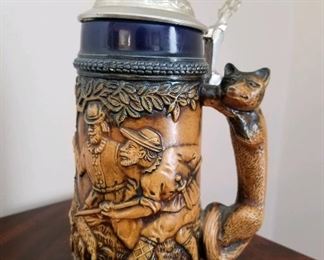 Fox handled stein