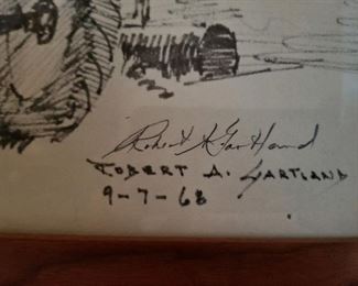 Signature closeup Robert A Gartland