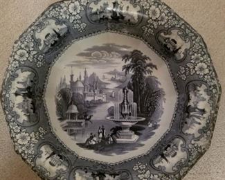 19th century Staffordshire transfer ware bowl
 “Medina”