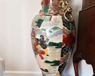 Monumental Satsuma vase