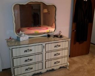 French provincial dresser with mirror