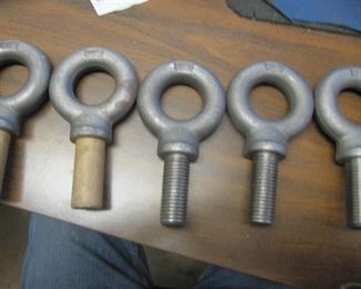 LOT Of 6 NEW Proto J94029 7/8-14 UNF 6" Heavy Duty Lifting Forged Shoulder Eye Bolts 2-1/4" Shank Farm and Construction
