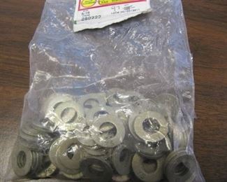 NEW LOT OF 97 HARDENED STEEL SAE 5/16" FLAT WASHERS -HEAT TREATED