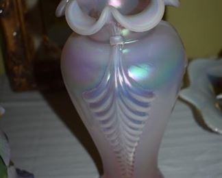 Beautiful Iridescent Glass Vase