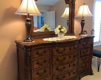 Large stately dresser w/ mirror