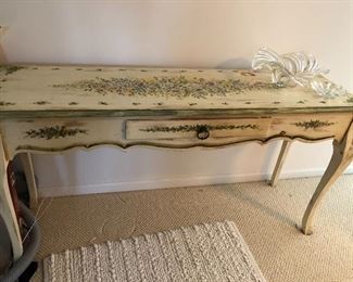 Handpainted hall table