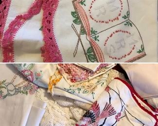Vintage linens, Doilies