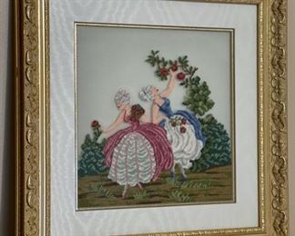 CLEARANCE !  $20.00 NOW, WAS $60.00.................Petitpoint Needlepoint 14 1/2" x 14 1/2" (R116)