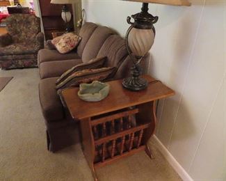 Vintage Oak Side Table 