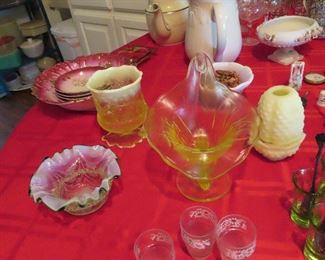 Vaseline Glass - Antique Glassware