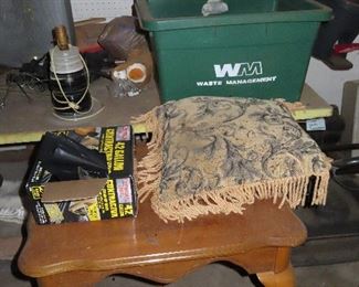 Side Table - We are still working in garage.