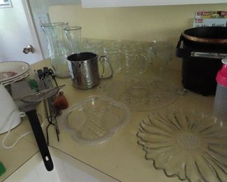 Vintage Glass Kitchen Items