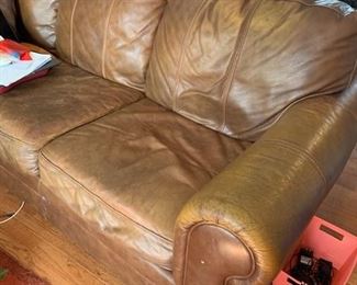 Leather Sofa $550