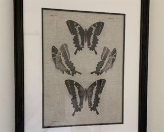 Ethan Allen Linen Butterflies