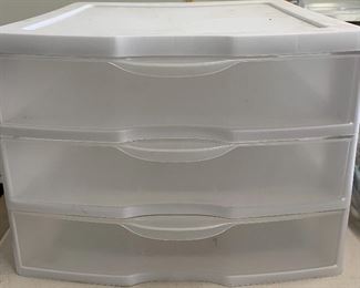 3-Drawer Plastic Storage