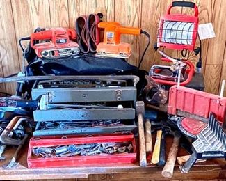 B and D Sanders Toolbox Stuffed with Tools Plus