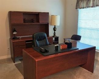 Nice Office Furniture - Desk, Credenza, Hutch, Lateral FIle Cabinet, Chair
