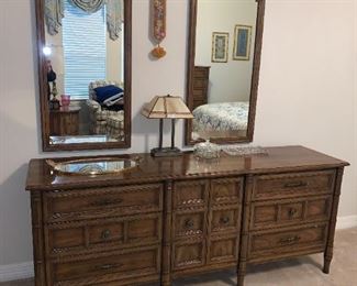 Vintage Dresser with Double Mirrors