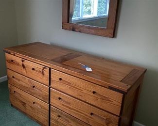 Long dresser with mirror