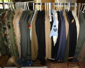 Various Military Uniforms back to WWII Period