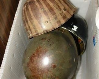 WWII & Vietnam Era Helmet Liners