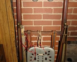Vintage Wooden Rowing Machine, circa 1940