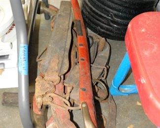 Vintage Brass Mule Tongs