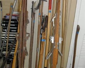 Vintage and Modern Yard Tools