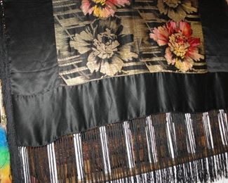Oriental Silk Table Cloth with Tassels 