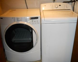 Front loading Kenmore dryer, washer