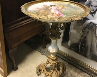 19th Century Table, Height: 31 in. Diameter: 19 in