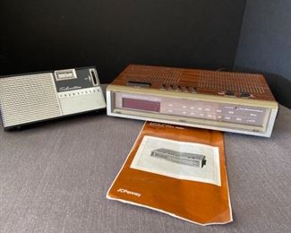 Electronic Clock Radio and Transistor Radio